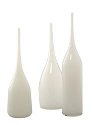 Pixie Decorative Glass Vases (set of 3), White by Jamie Young