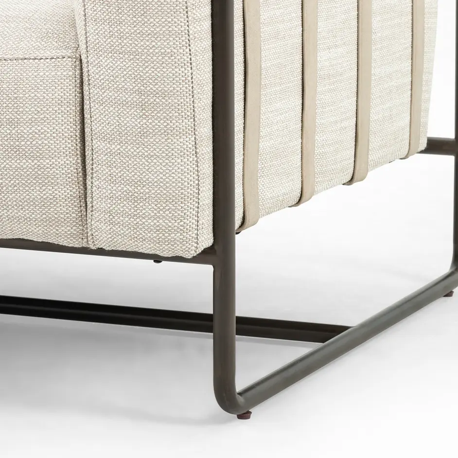 Ella Sofa-91"-Gable Taupe by FOUR HANDS