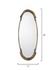 Margaux Metal Oval Wall Mirror, Antique Brass by Jamie Young