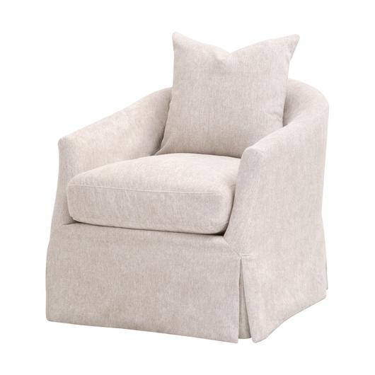 Faye Slipcover Swivel Club Chair by Essentials For Living