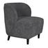 Laffont Sungkai/Mindi Chair in Charcoal Black with Ocean Grey Fabric by Noir Furniture