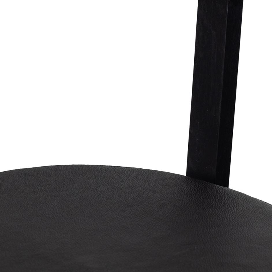 Tex Stool In Black Rosa Morada by FOUR HANDS