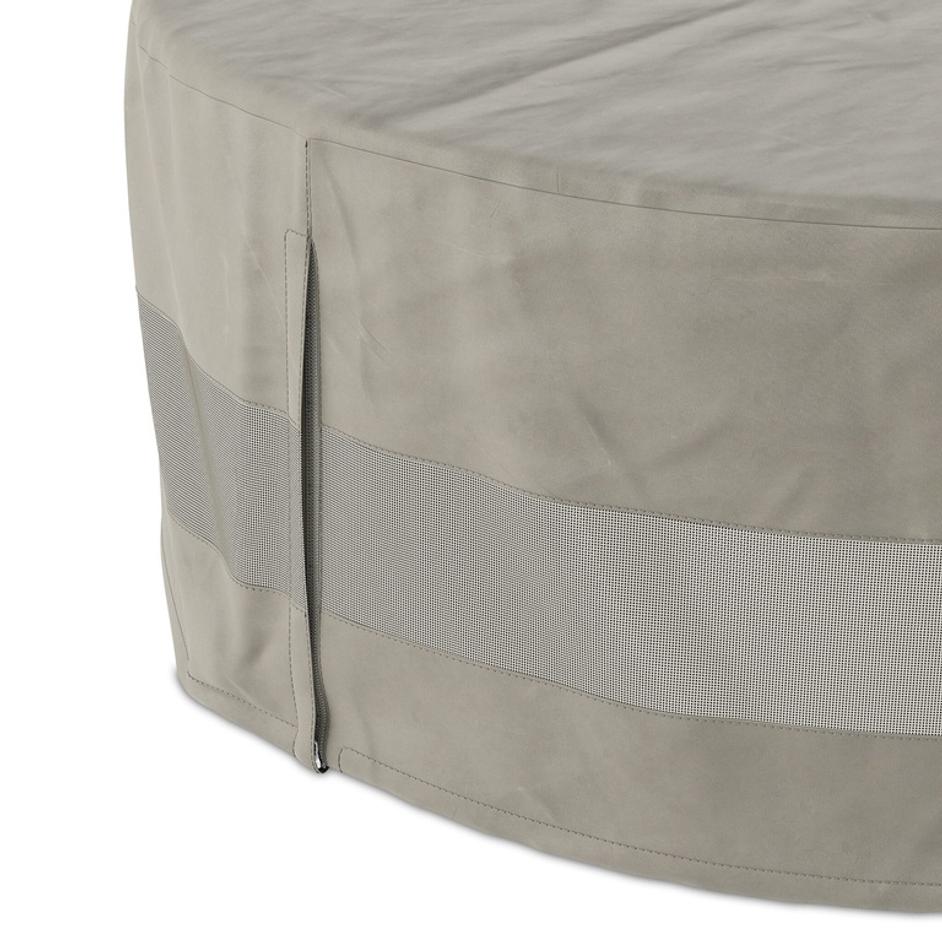 Weatherproof Outdoor Round Coffee Table Cover - Baron Grey by Four Hands