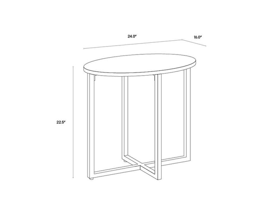 KIARA SIDE TABLE by Sunpan