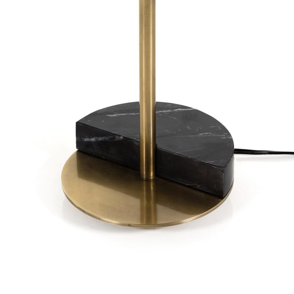 Zanda Table Lamp In Black Italian Marble by FOUR HANDS