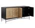 ALGARVE SIDEBOARD - BLACK / CHAMPAGNE GOLD by Sunpan