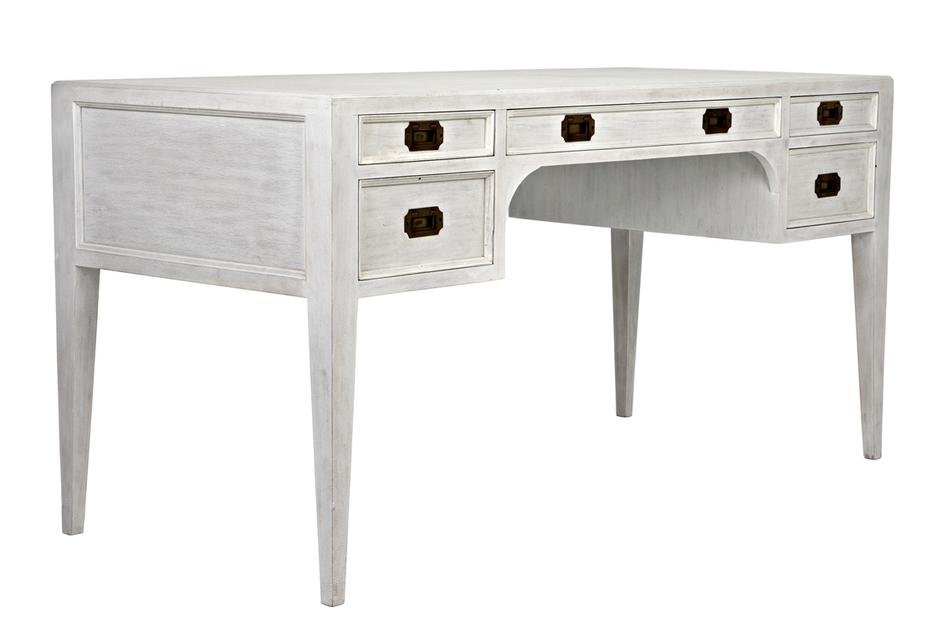 Africa Desk, White Wash by Noir Furniture