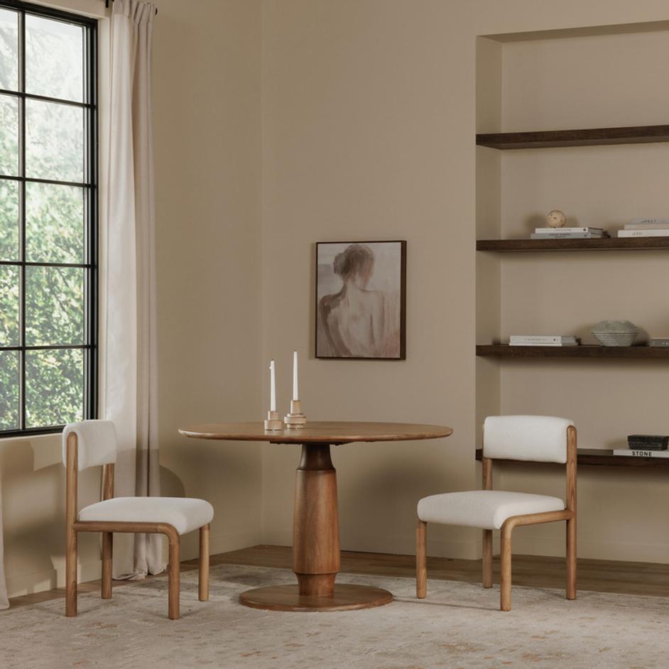 April Dining Chair White-Set Of Two by Moes Home