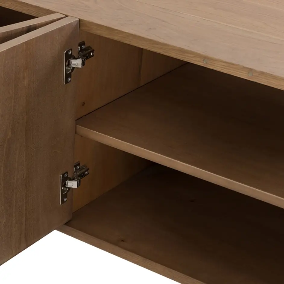 Pickford Media Console In Dusted Oak Veneer by FOUR HANDS
