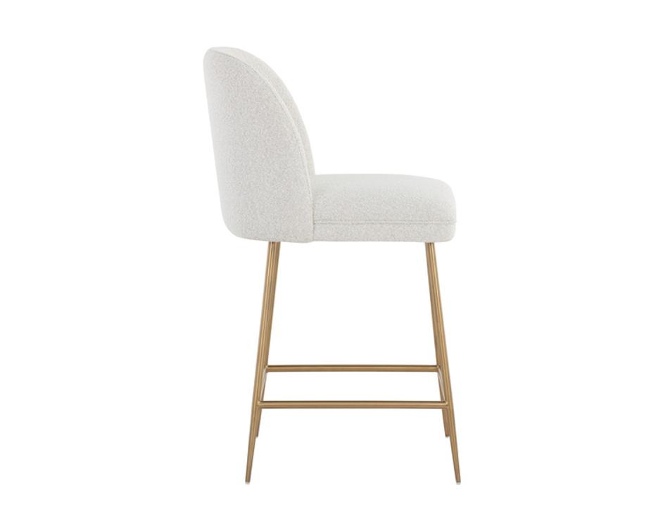 KELTY COUNTER STOOL - GOLD - COPENHAGEN WHITE by Sunpan