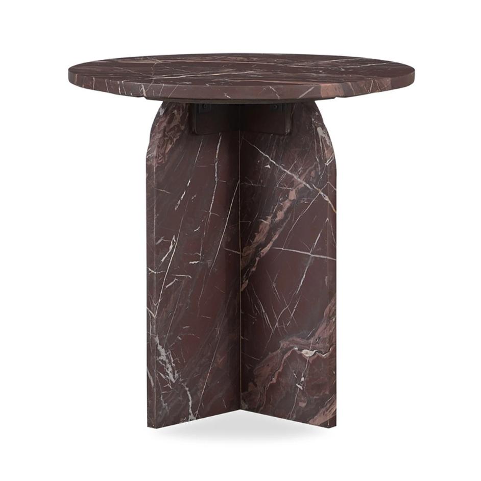 Briley Marble Round Accent Table Small by Classic Home