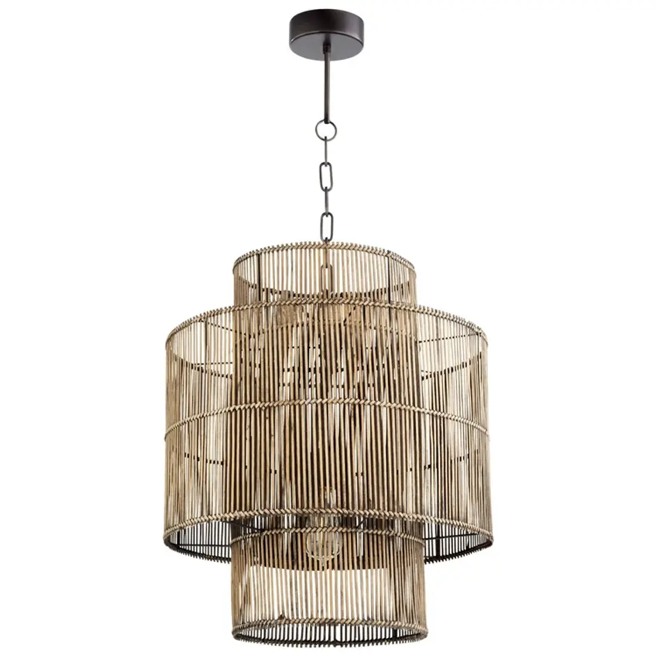 Hammond Pendant In Rattan by Cyan Design