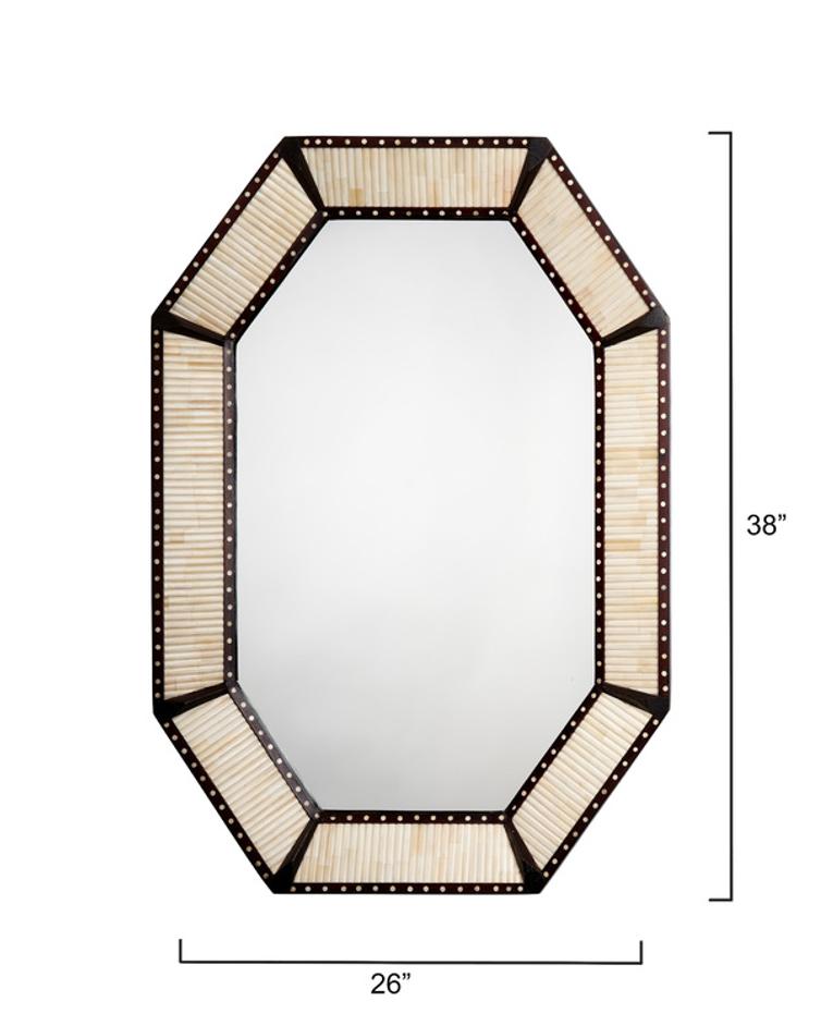 Colony Camel Bone Mirror by Jamie Young
