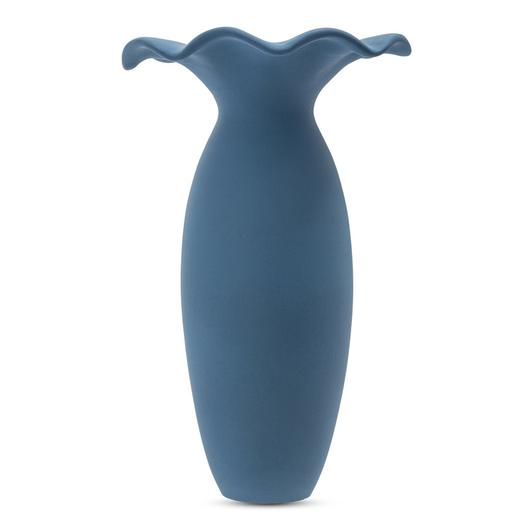 Ruffle 16In Decorative Vessel Blue by Moes Home