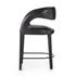 Hawkins Stool In Sonoma Black In Counter by FOUR HANDS