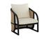 PALERMO LOUNGE CHAIR - CHARCOAL - STINSON CREAM by Sunpan