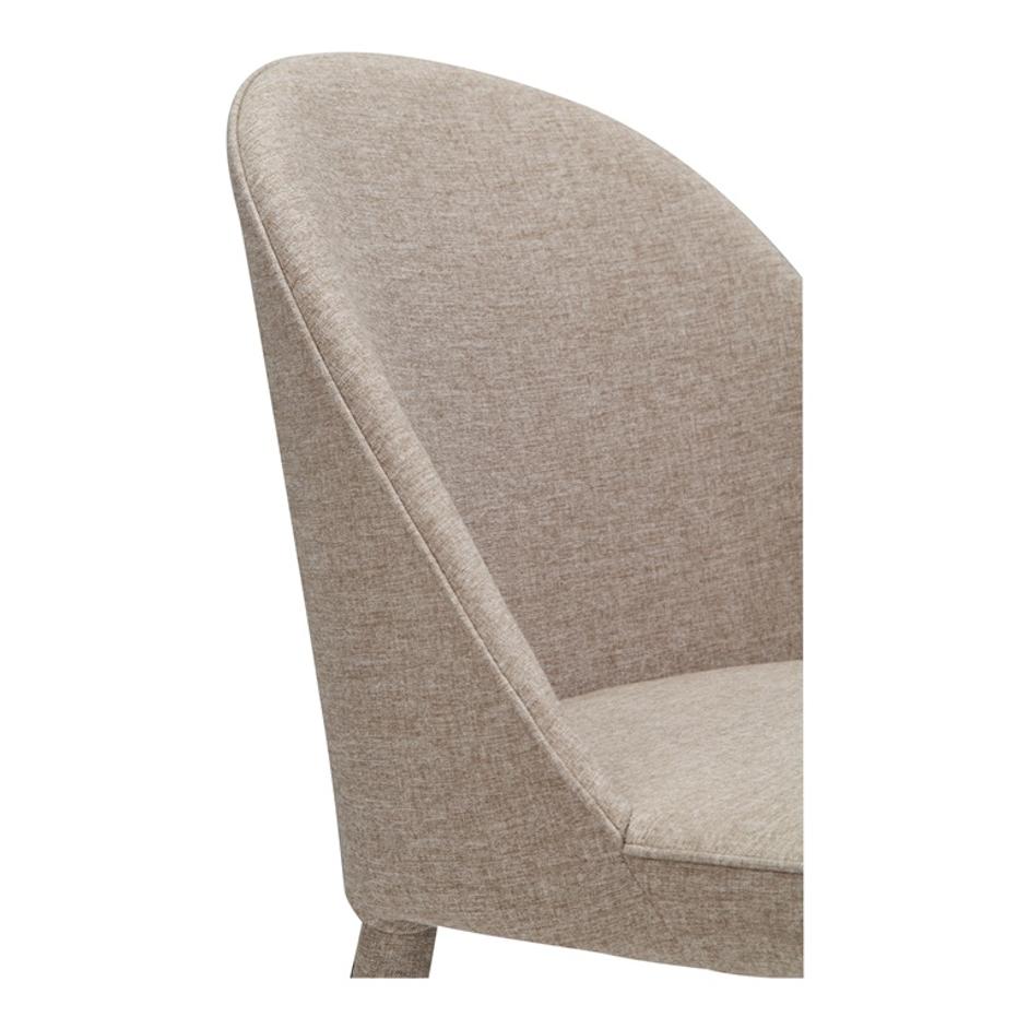BURTON FABRIC DINING CHAIR LIGHT GREY by Moes Home