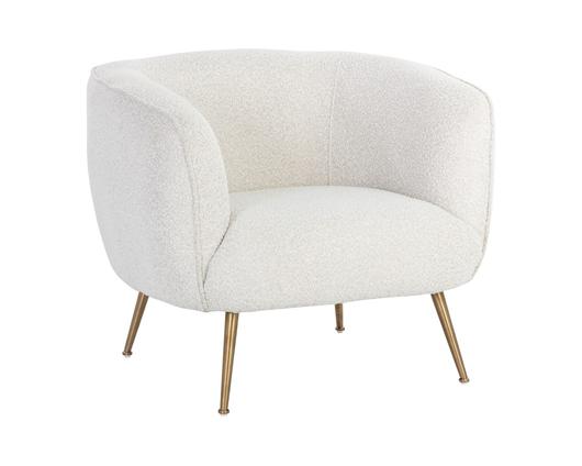 AMARA LOUNGE CHAIR - COPENHAGEN WHITE by Sunpan