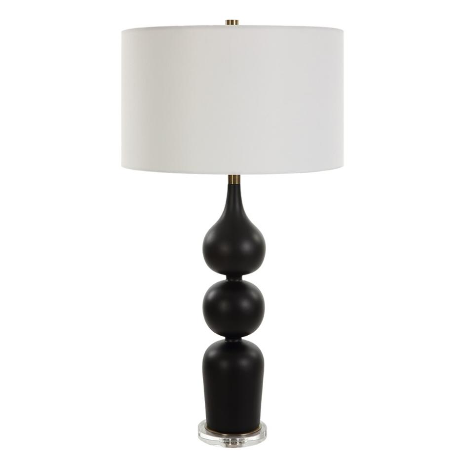 Caviar Black Table Lamp by Uttermost