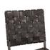 Copenhagen 18" Buffalo Leather and Iron Dining Chair, Black by Home Trends & Design