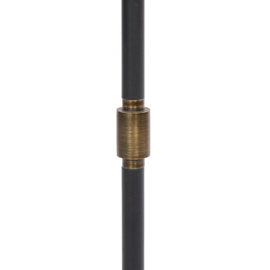 Maurice Table Lamp In Matte Black Plaster And Antiqued Iron And Antique Brass Iron by Four Hands