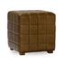 Carlo Leather 18" Square Ottoman by Classic Home