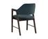 MILTON DINING ARMCHAIR - SMOKE ACACIA - MEG DUSTY TEAL by Sunpan
