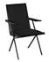 Henderson Sungkai/Mindi and Industrial Steel Chair in Charcoal Black with Black Cotton Fabric by Noir Furniture