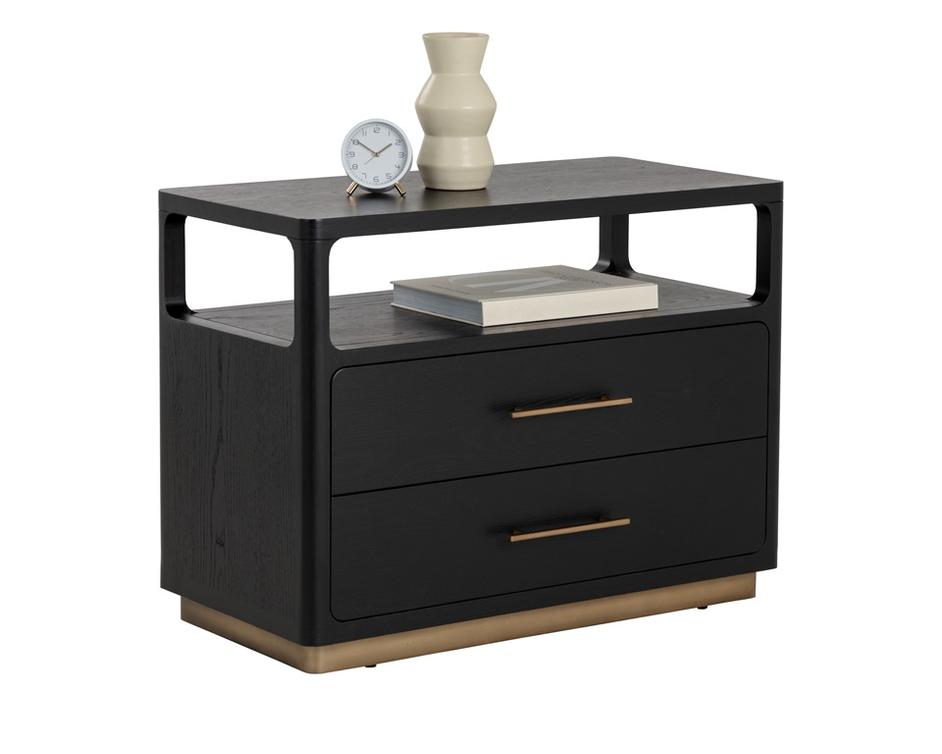 DANETTE NIGHTSTAND - BLACK by Sunpan