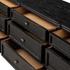 Toulouse 9 Drawer Dresser In Dstrssd Black by FOUR HANDS