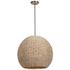 Seagrass 1 Light Dome Pendant by Uttermost