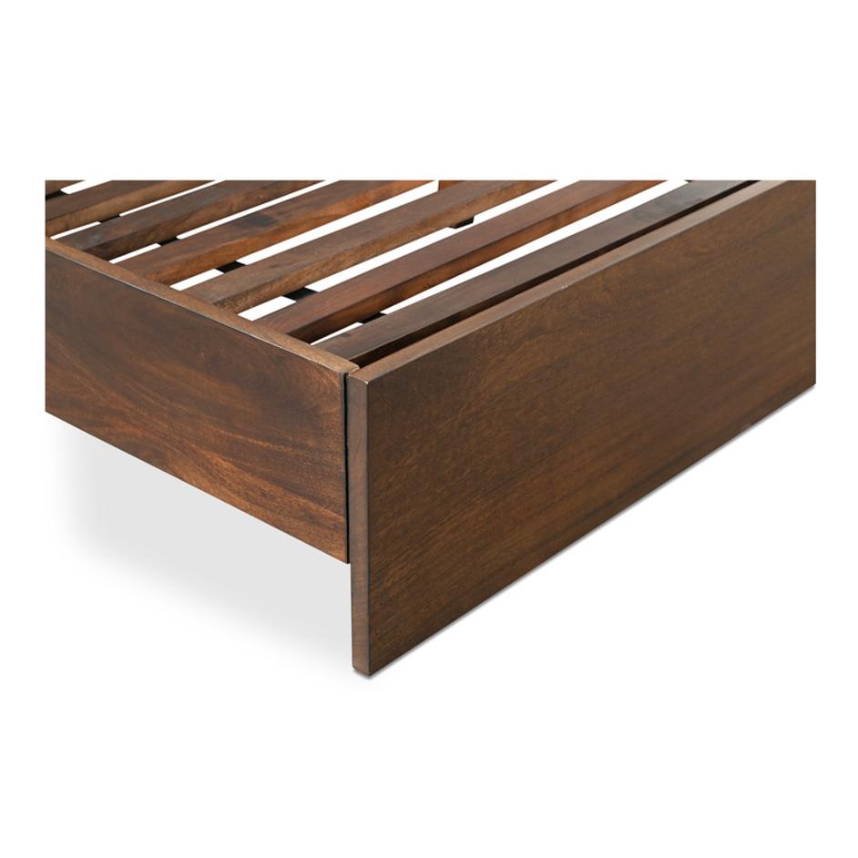 Everett Queen Bed Dark Brown by Moes Home