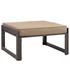 Tyche Outdoor Patio Ottoman In Brown Mocha by Modway Furniture