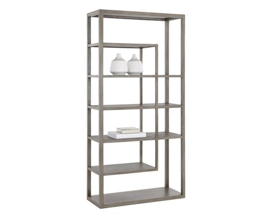 KENZIE BOOKCASE - GREY by Sunpan