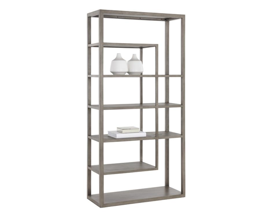 KENZIE BOOKCASE - GREY by Sunpan