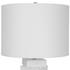 Ascent White Geometric Table Lamp by Uttermost