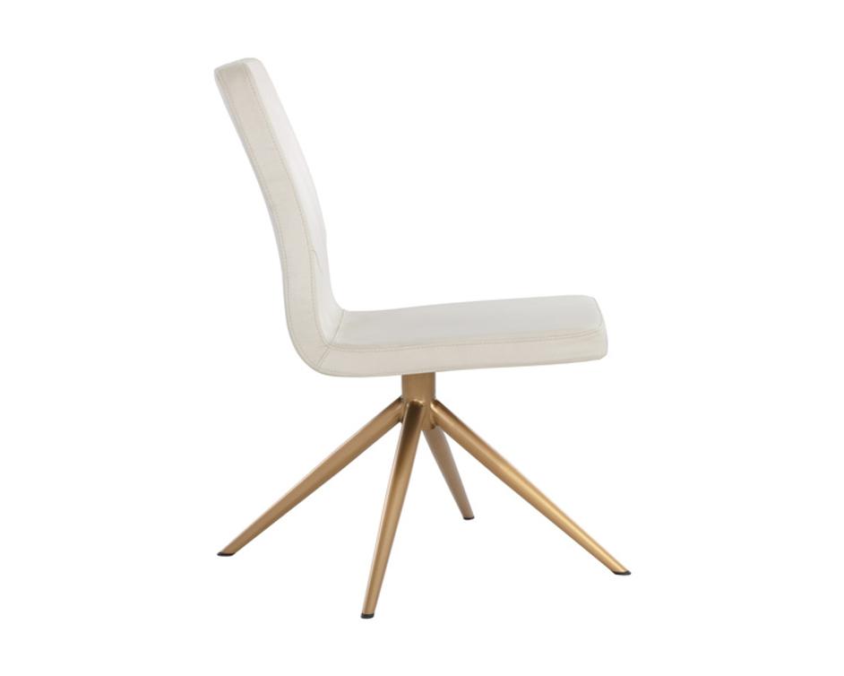 HILDA SWIVEL DINING CHAIR - VIENNA CREAM by Sunpan