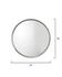 Refined Iron Round Wall Mirror, Silver by Jamie Young
