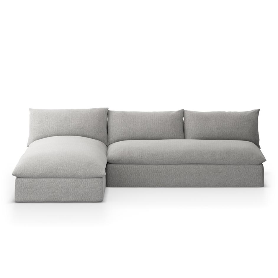 Grant Outdoor 2 Pc Sectional In Faye Ash by FOUR HANDS