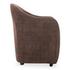 Drava Rolling Dining Chair Dark Brown by Moes Home