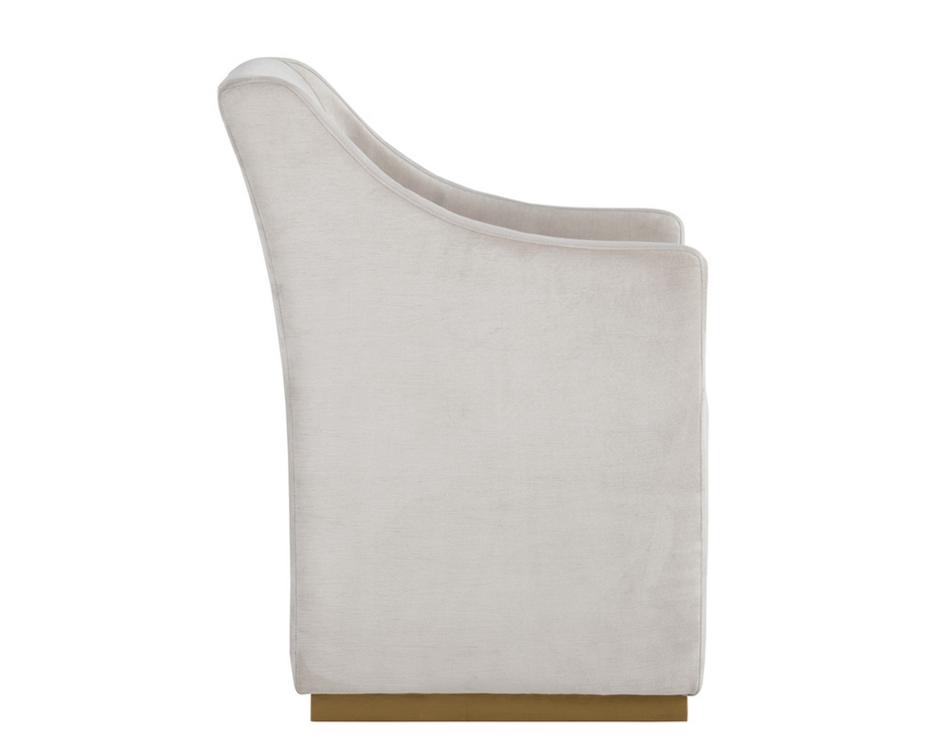 Zane Wheeled Lounge Chair - Piccolo Prosecco by Sunpan