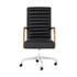 Bryson Traditional Channeled Desk Chair In Smoke by FOUR HANDS