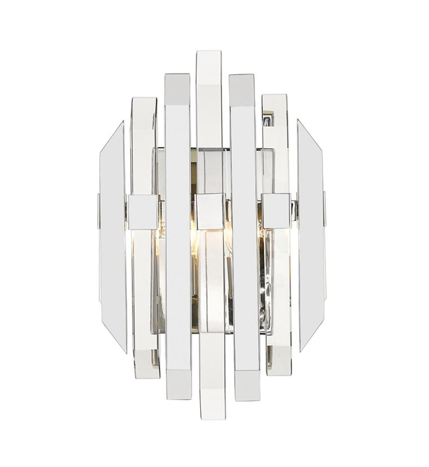Bova 2 Light Wall Sconce in Polished Nickel Finish by Z-Lite