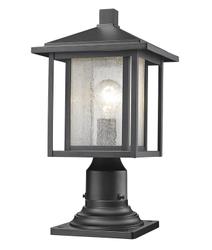 Aspen 1 Light Outdoor in Black Finish by Z-Lite