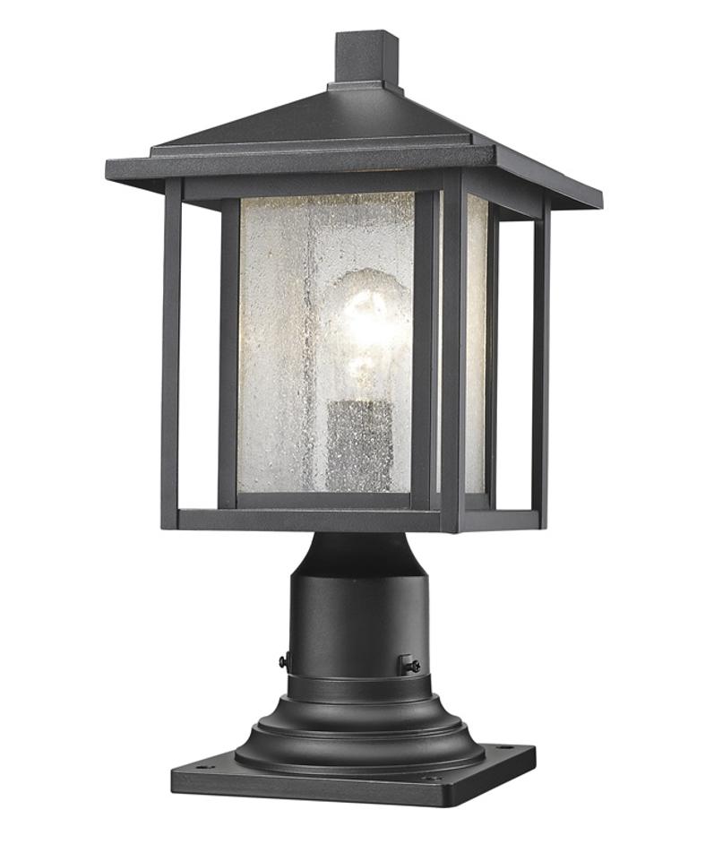 Aspen 1 Light Outdoor in Black Finish by Z-Lite