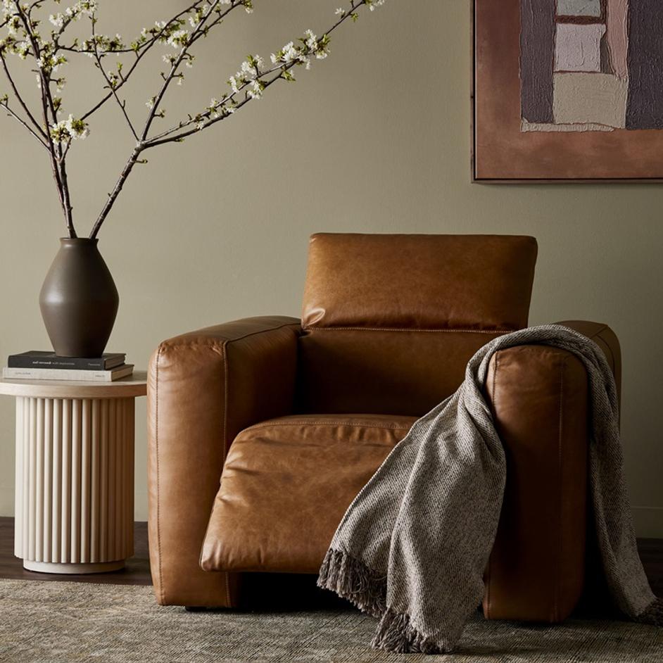 Radley Power Recliner In Sonoma Btr by FOUR HANDS