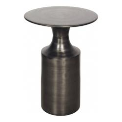 RASSA POLISHED ZINC ACCENT TABLE by Moes Home