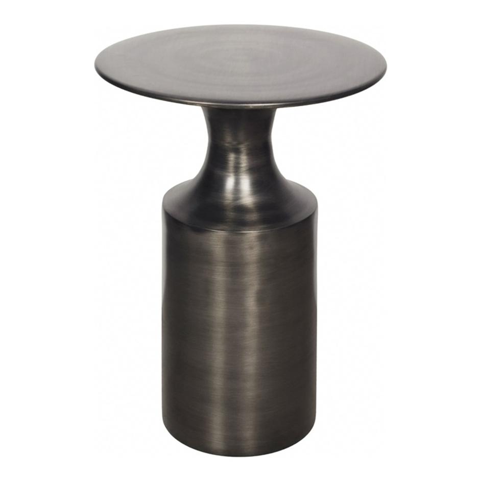RASSA POLISHED ZINC ACCENT TABLE by Moes Home