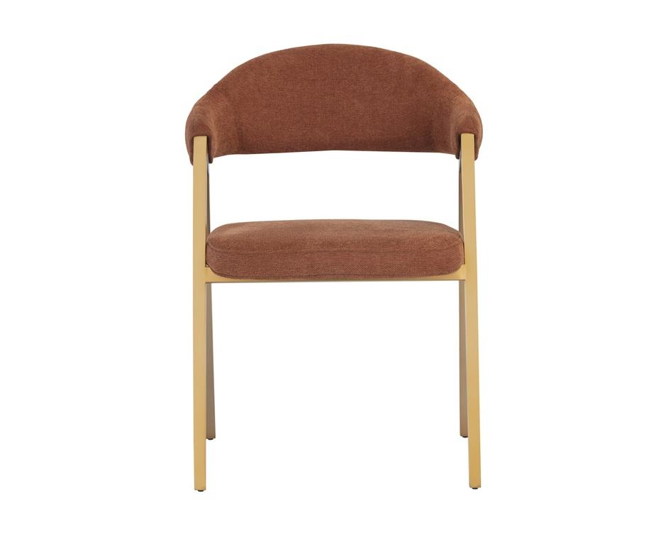 Burgos Dining Armchair - Belfast Rust by Sunpan