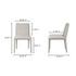 Calla Dining Chair Light Grey - Set Of Two by Moes Home